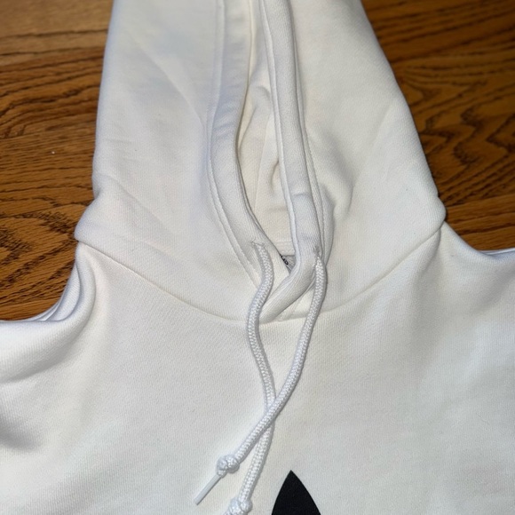 Adidas Men's Trefoil White Hoodie - Picture 5 of 9